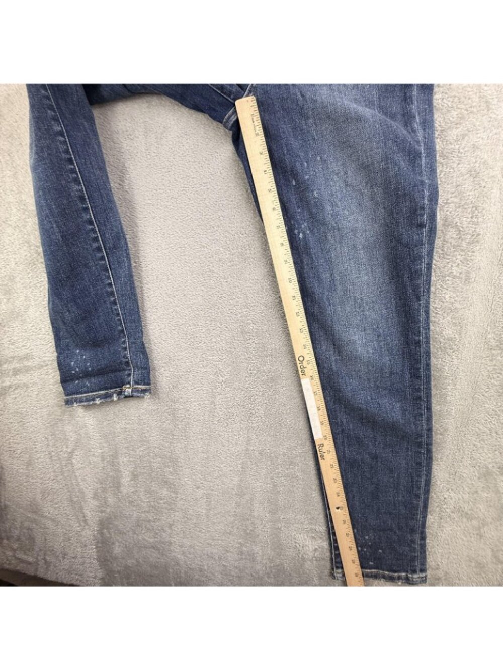 Judy Blue Jeans Womens 3/26 Blue Boyfriend Distressed Stretch Denim JB82346DK - Picture 12 of 16